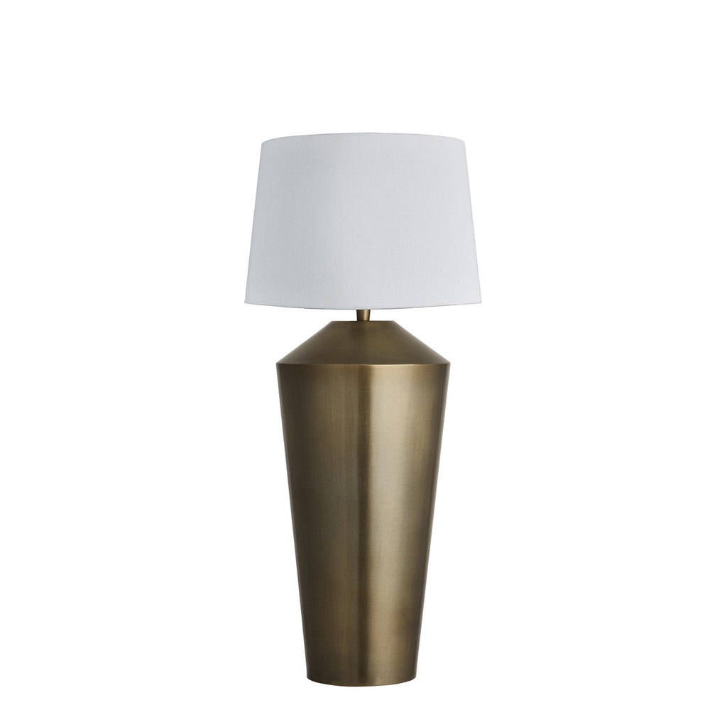 Small Pillar Brass Table Lamp