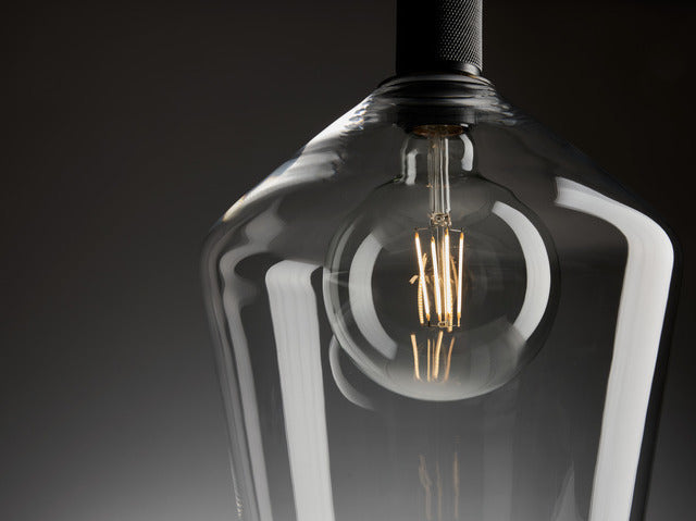 Showcasing our Premium European Hand-Blown Clear and Smoked Glass Lighting