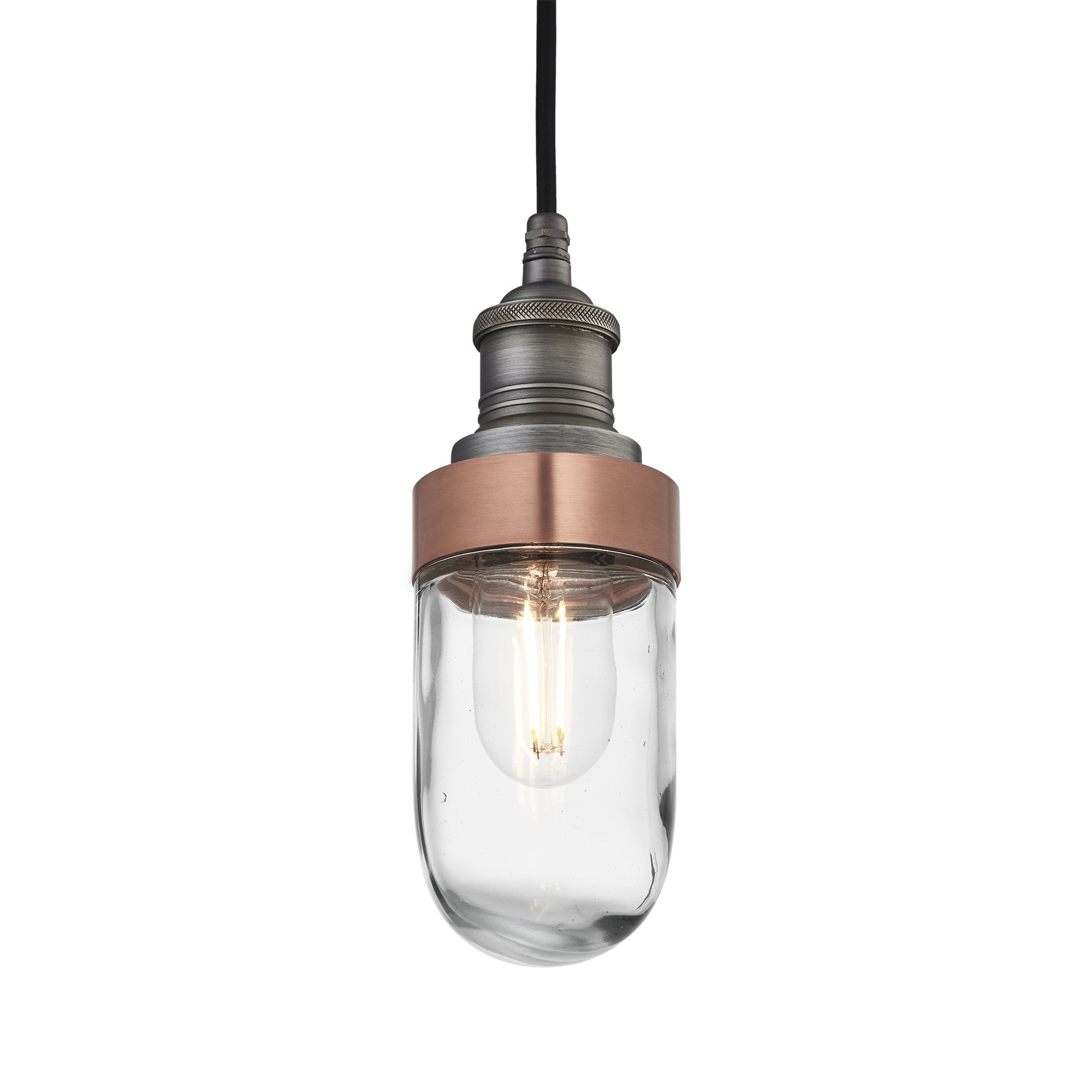 Brooklyn Outdoor & Bathroom Pendant - Pewter