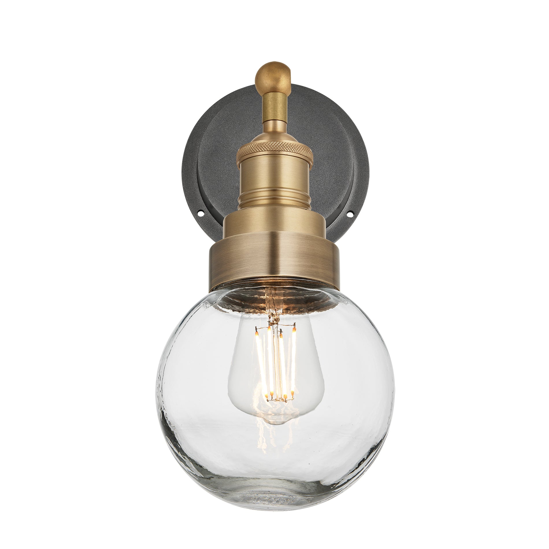 Brooklyn Outdoor & Bathroom Globe Wall Light - Brass