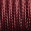 Burgundy Round Fabric Flex - 3 Core Braided Cloth Cable Lighting Wire Industville FL-R-BU